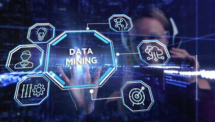 Data mining concept. Business, modern technology, internet and networking concept.