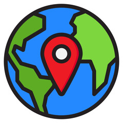 world color line style icon