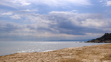 Shore of the Caspian Sea, Republic of Dagestan, Russia