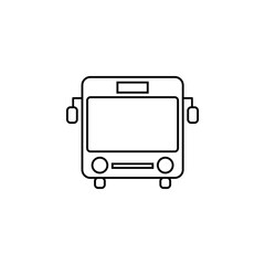 bus icon, transport vector, transportation illustration