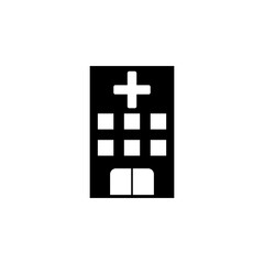hospital icon, clinic vector, infirmary illustration