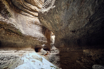 Obraz premium Saltinskaya gorge, Republic of Dagestan, Russia