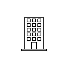 building icon, edifice vector, apartment illustration