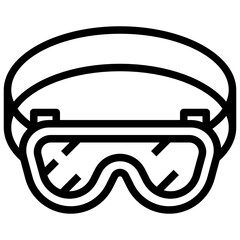 WELDING GOOGLES 1, Thin Line, and Pixel Perfect Icons