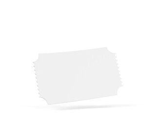 Blank cinema ticket or coupon