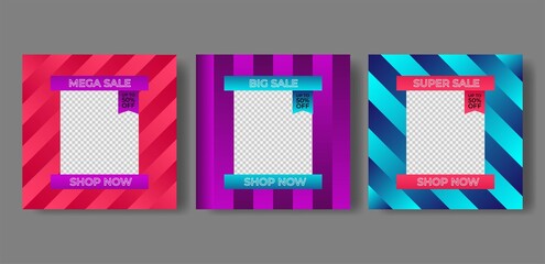 sale banner template design for promotion