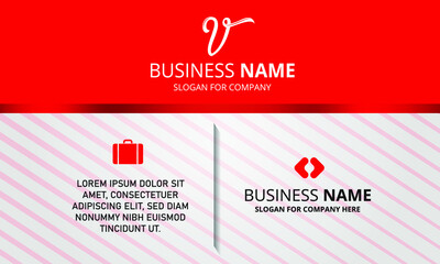 Modern Red Corporate Business Background