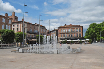 Albi, Tarn, Occitanie, la place du Vigan.