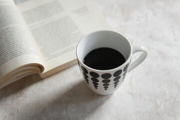 coffee and newspaper