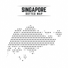 Dotted Map of Singapore