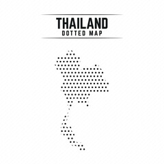 Dotted Map of Thailand