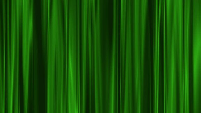 Green Curtain Loop Animation Background
