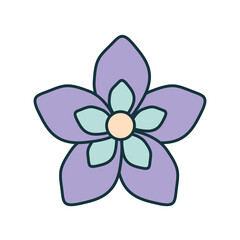 purple flower design