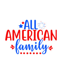 American Happy 4th Of July Embroidery Design, 4th of July Embroidery Designs, Happy Fourth Of July Embroidery, 4 Sizes Embroidery Designs,All American girl SVG Cutting file, 4th of July Svg, Independe