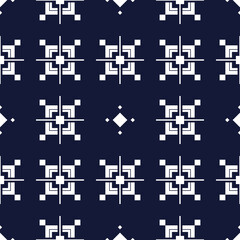 Obraz premium Traditional flat geometric seamless pattern.