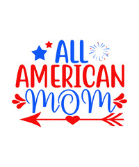 American Happy 4th Of July Embroidery Design, 4th of July Embroidery Designs, Happy Fourth Of July Embroidery, 4 Sizes Embroidery Designs,All American girl SVG Cutting file, 4th of July Svg, Independe