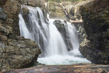 Lower Myra Falls taken with long exposure              