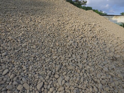 gravel on a building site