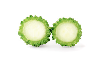 Bitter gourd isolated on a white background
