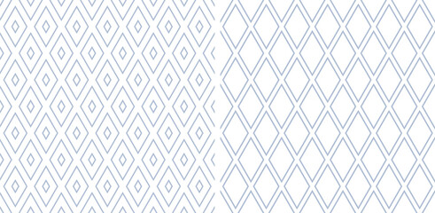 Seamless geometric diamonds patterns.