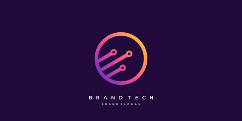 Global technology logo with creative abstract concept, world, data, digital, vector part 1