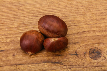 Organic natural sweet Chestnut heap