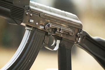 AK black assault rifle automatic weapon gun 