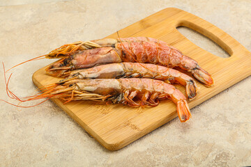 Tasty big Langoustine over the board