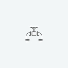 Wheelbarrow vector icon illustration sign