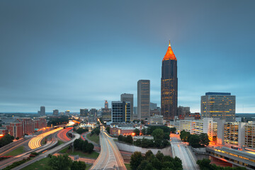 Atlanta, Georgia, USA Downtown and Midtown Skyline