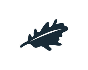 Oak Leaf Icon Design Template Elements