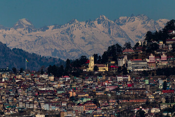 Panoramic view of Shimla, Himachal