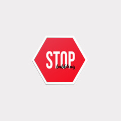 Stop Sticker