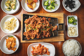 Korean Pork Bulgogi with Sides