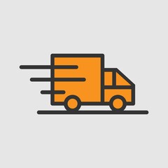 delivery truck icon symbol sign vector