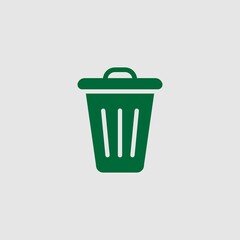 trash can and delete icon on computer