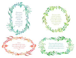 Vintage Frames with the Five Culinary Herbals
