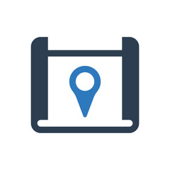 Location Map Pointer Pin Icon
