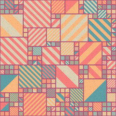 Abstract Geometric Pattern generative computational art illustration