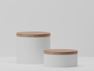 3D rendered podium for your product showcase. Vector 3d illustration.