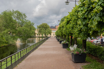 Svandammen Park in Uppsala Downtown, Sweden