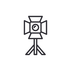 Stage Projector Icon. vector illustration. outline icon. linear style sign for mobile concept and web design.