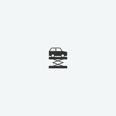 Car service vector icon illustration sign