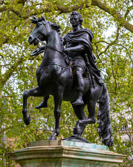 Obraz premium King William III Statue in St James's Square in London