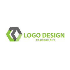 Abstract creative vector logo design template.