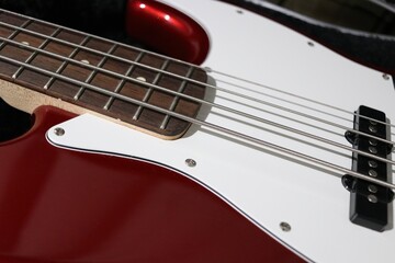 Obraz na płótnie Canvas electric bass guitar 