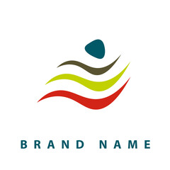 Abstract creative vector logo design template.