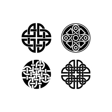 dara knots logo. celtic symbol vector