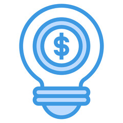 Creative blue line icon