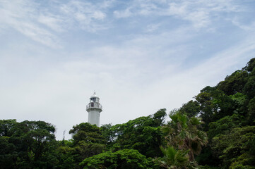Fototapeta na wymiar 日本最古の洋式灯台である観音崎灯台